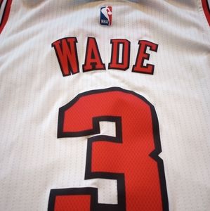 NBA Wade Jersey in White and Red